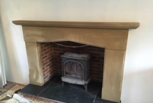 Yorkstone (wet fireplace)